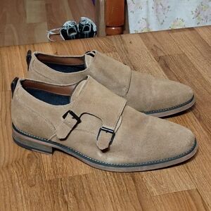 Call it Spring Men’s Dress Shoes Brown size 8 Monk Strap Buckle Office Suit
